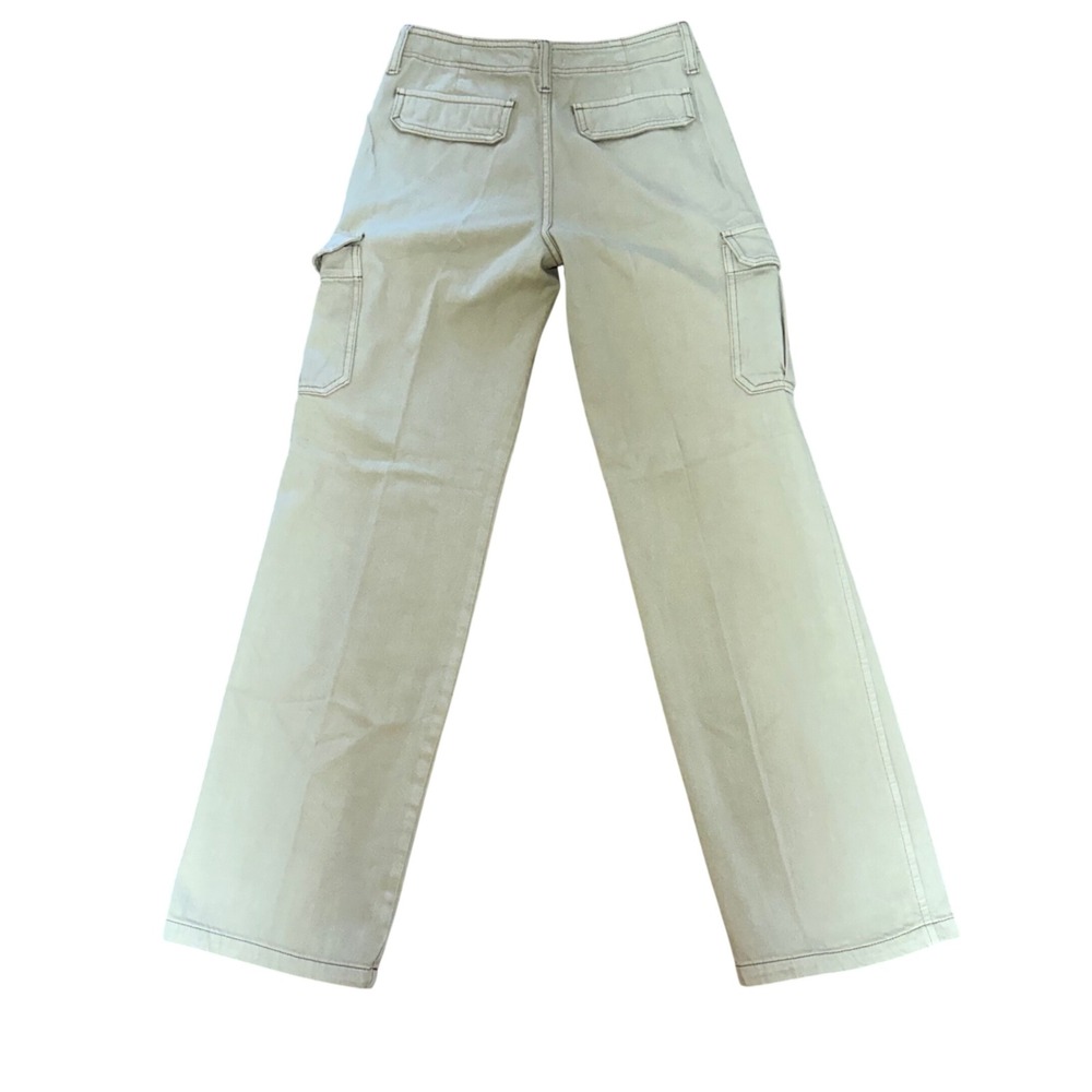 Altar'd State Khaki Green Cargo Pants High Rise Relaxed Utility Women's Size 25 - Picture 8 of 9